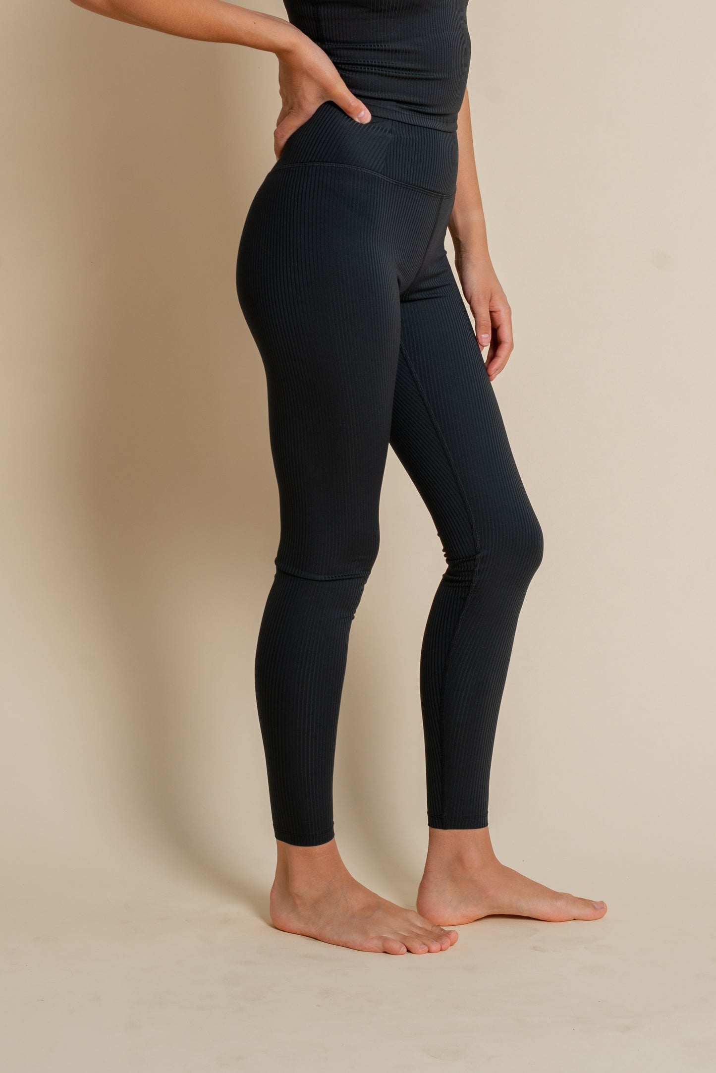 Long Black Sports Leggings