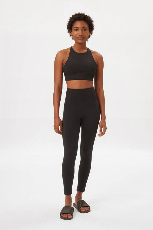 Black High Rise Leggings Leggings - Sustainable Leggings