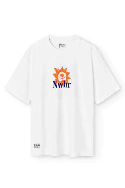 NWHR White Graphic Sunrise T-shirt