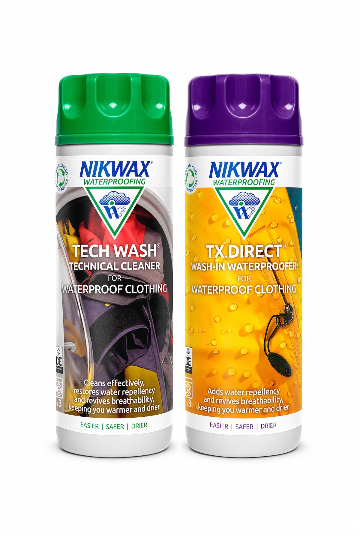 Nikwax Tech Wash / TX.Direct Twin Pack (in-wash clean and revitalise waterproof items)