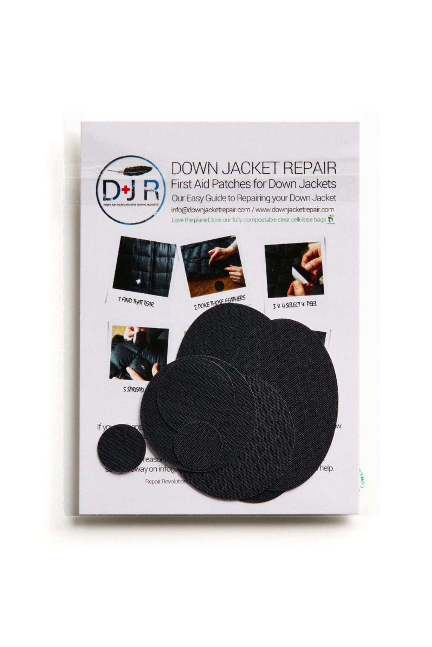 Down Jacket Repair Patches Black