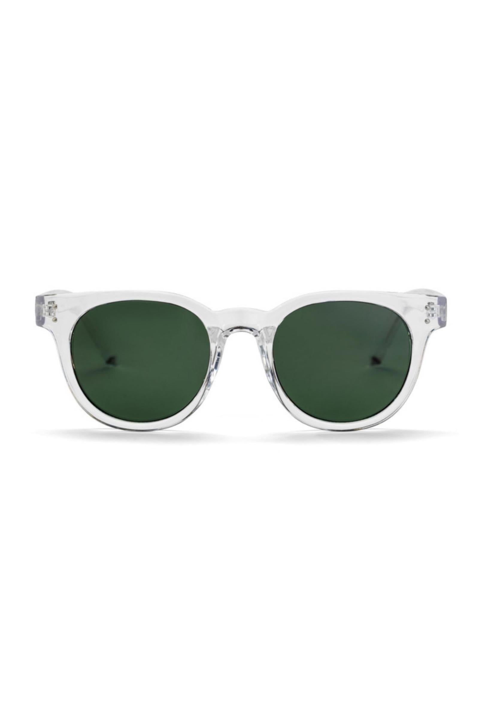 Clear round wayfarer sunglasses - CHPO Fyren