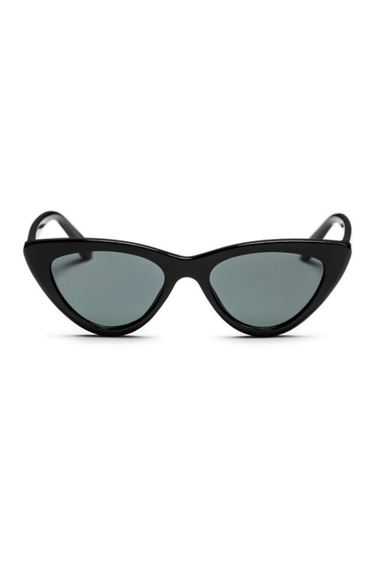 CHPO AMY Sunglasses - Black Cat-eye Recycled Plastic