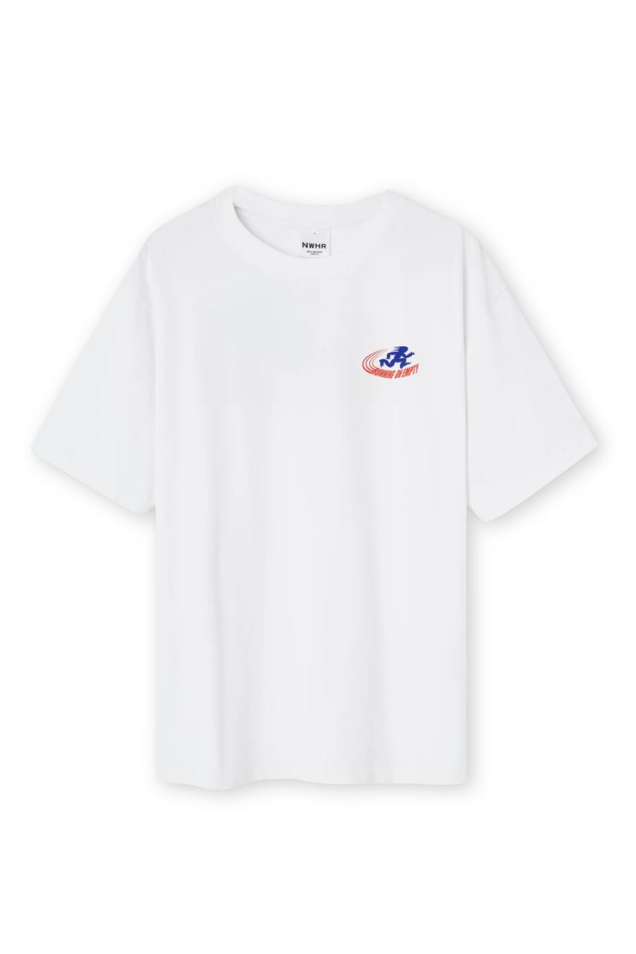 NWHR White Cotton T-Shirt - Running