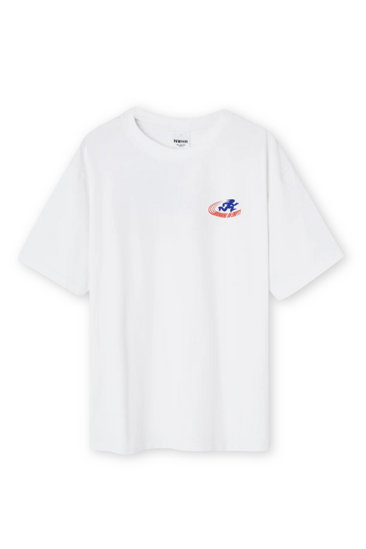 NWHR White Cotton T-Shirt - Running