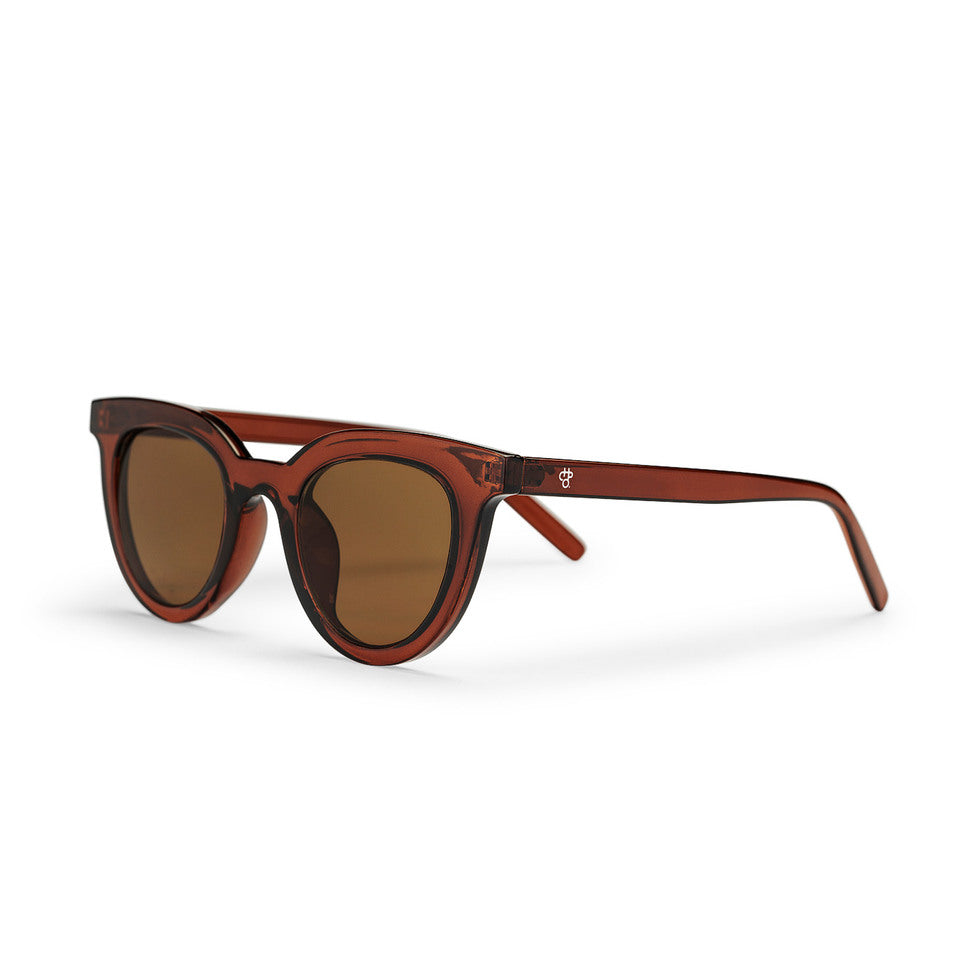 Brown unisex round sunglasses - CHPO 