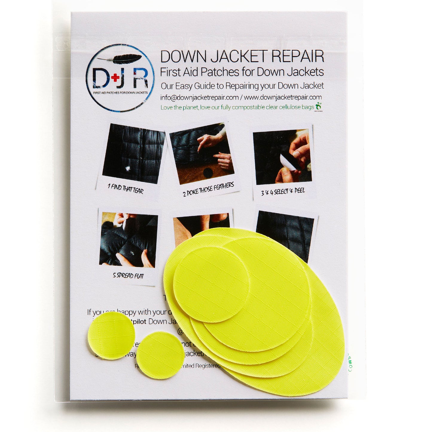 Down Jacket Repair Patches Yellow